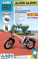 OLA ALÜMİNYUM KATLANABİLİR ELEKTRİKLİ BİSİKLET OLA ALÜMİNYUM KATLANABİLİR ELEKTRİKLİ BİSİKLET